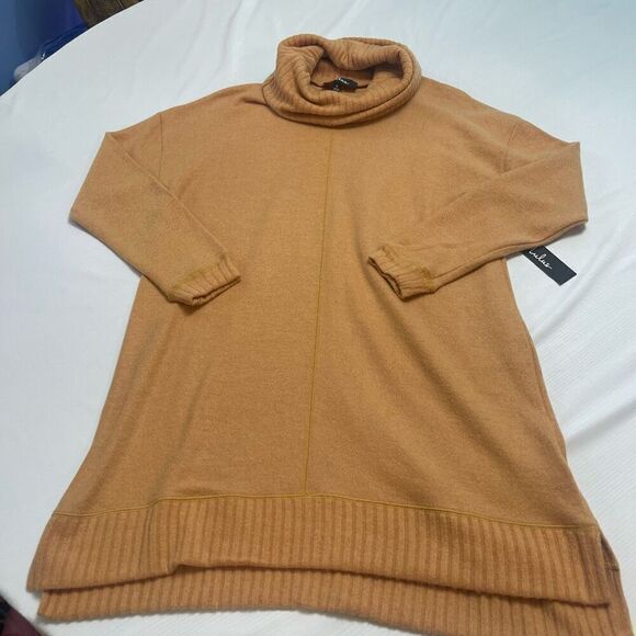 NWT Lulus Mustard Yellow Sweater Tunic Dress Size Small New - Picture 1 of 11